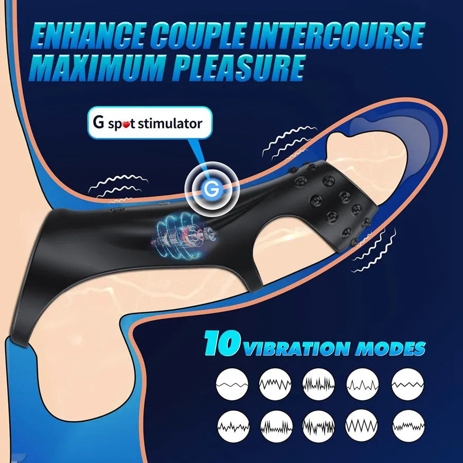Remote Silicone Vibrating Penis Ring