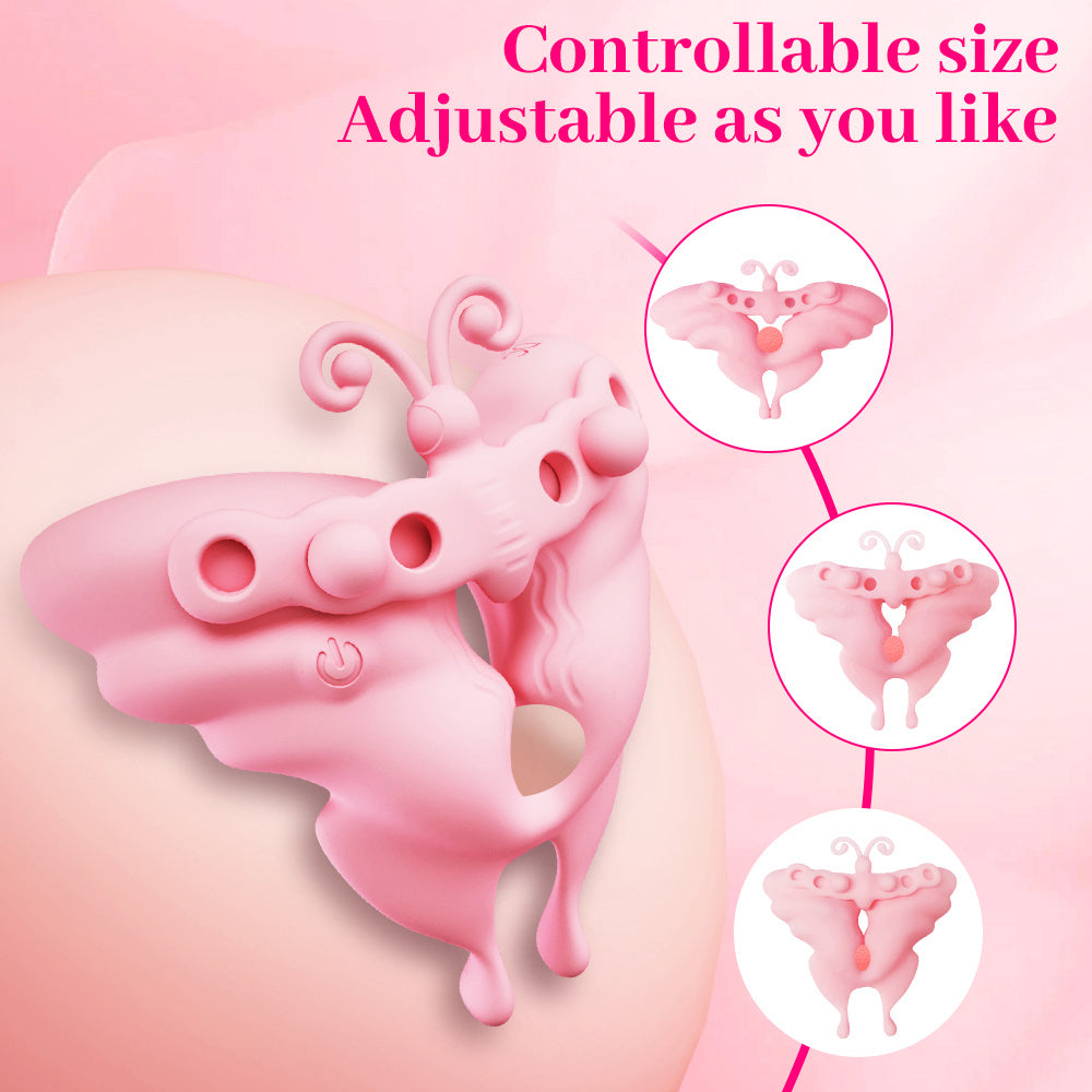 Remote Butterfly Vibrating Nipple Clamps