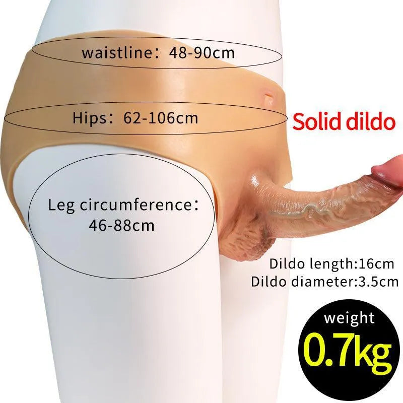 Wearable Silicone Lesbian Strapon Dildo