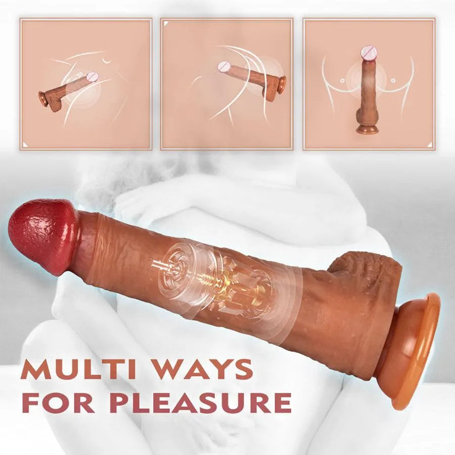 Wireless Realistic Thrusting Dildo Vibrator