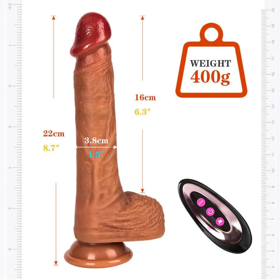 Wireless Realistic Thrusting Dildo Vibrator