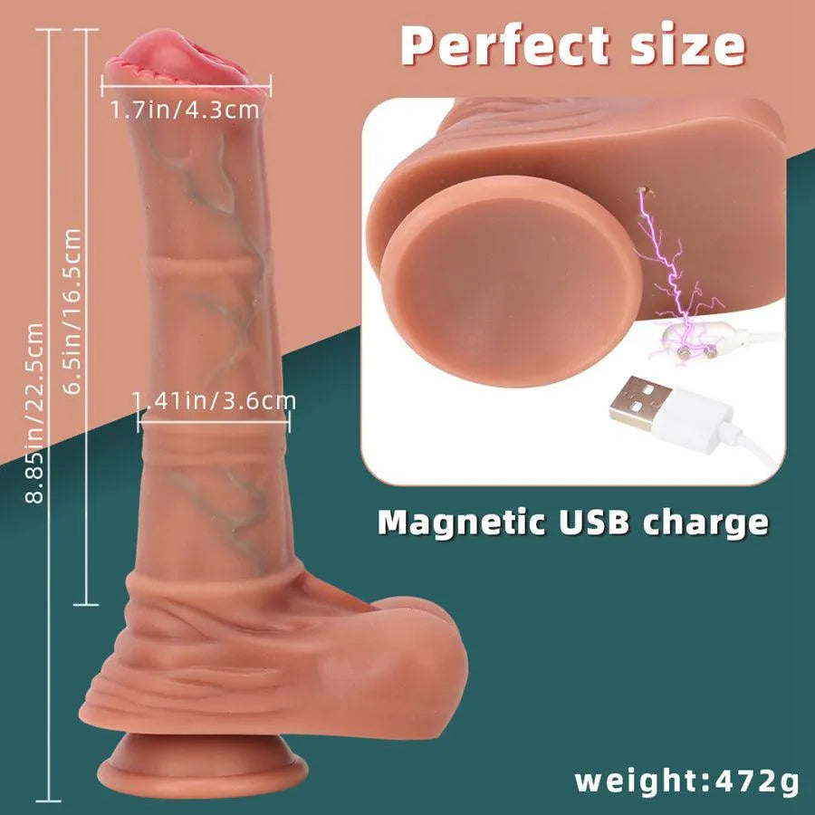 Wireless Silicone Thrusting Horse Dildo