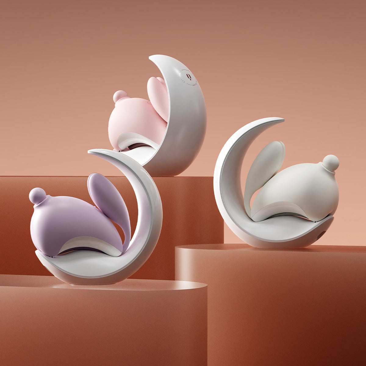 Osuga Bunnymoon Suction & Egg Vibrator with Night Lamp