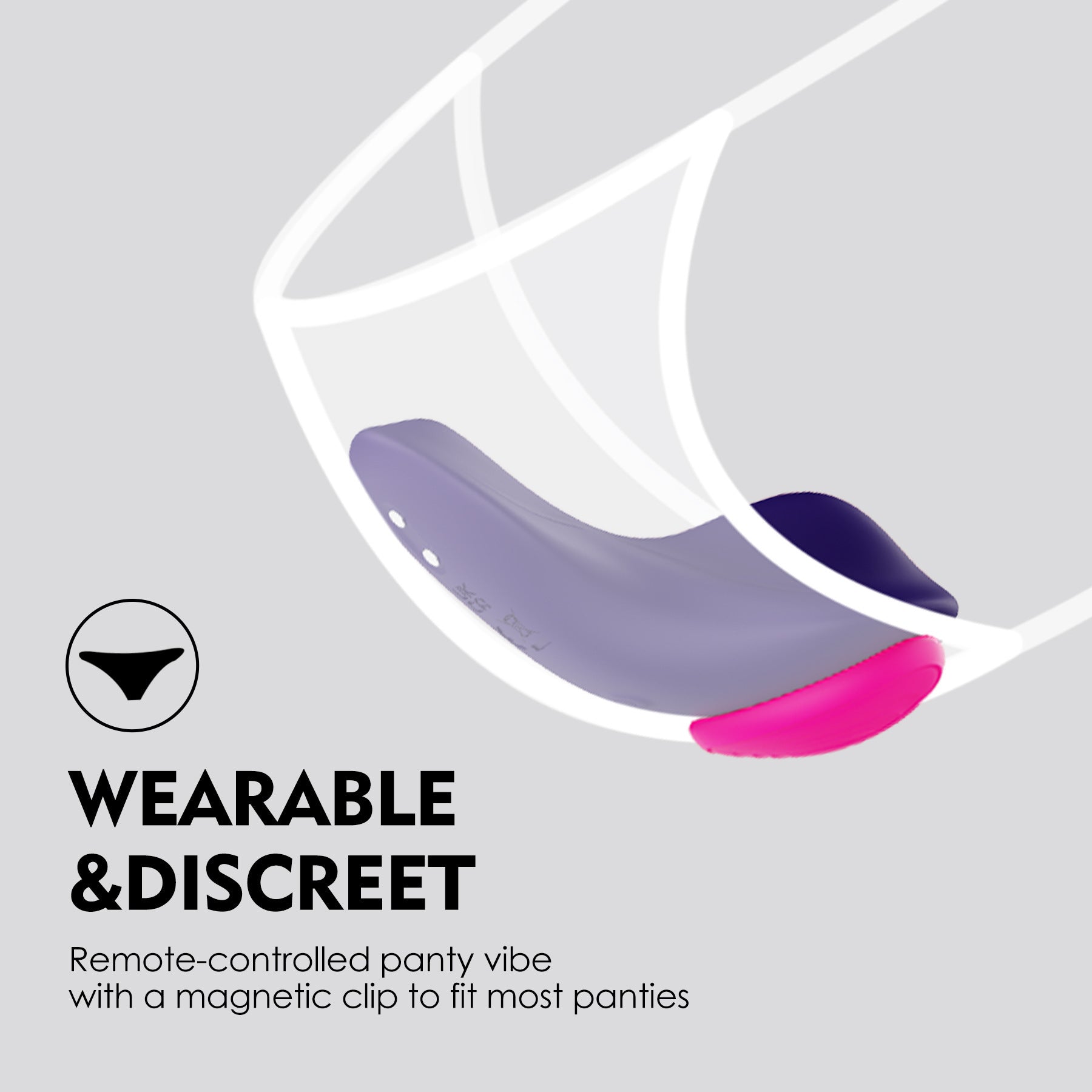 Remote Control Panty Vibrator - Wearable Clit Stimulator Heartring Magnetic Female Sex Toys