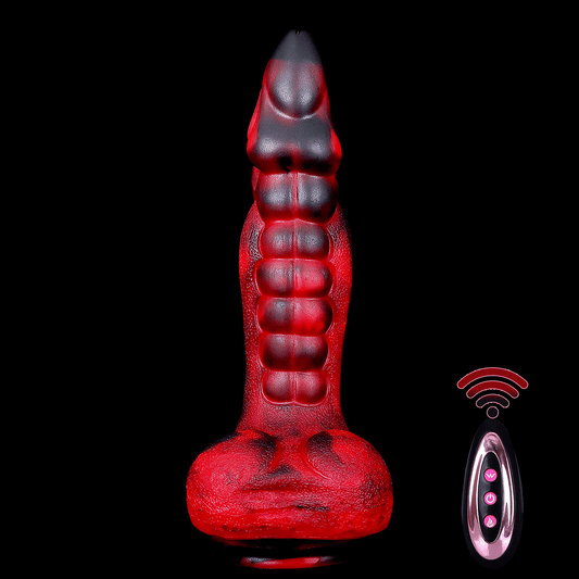 Remote Control Thrusting Dragon Dildo Prostate Massager - Monsterdildo Tentacle Buttplug Anal Sex Toy
