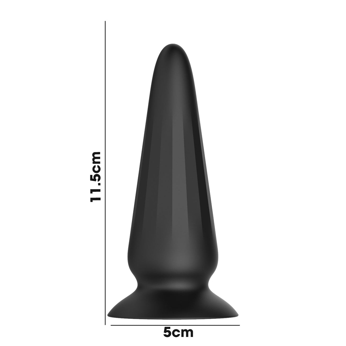Remote Control Vibrating Butt Plug - Tapered Vaginal Anal Stimulator Prostate Massager