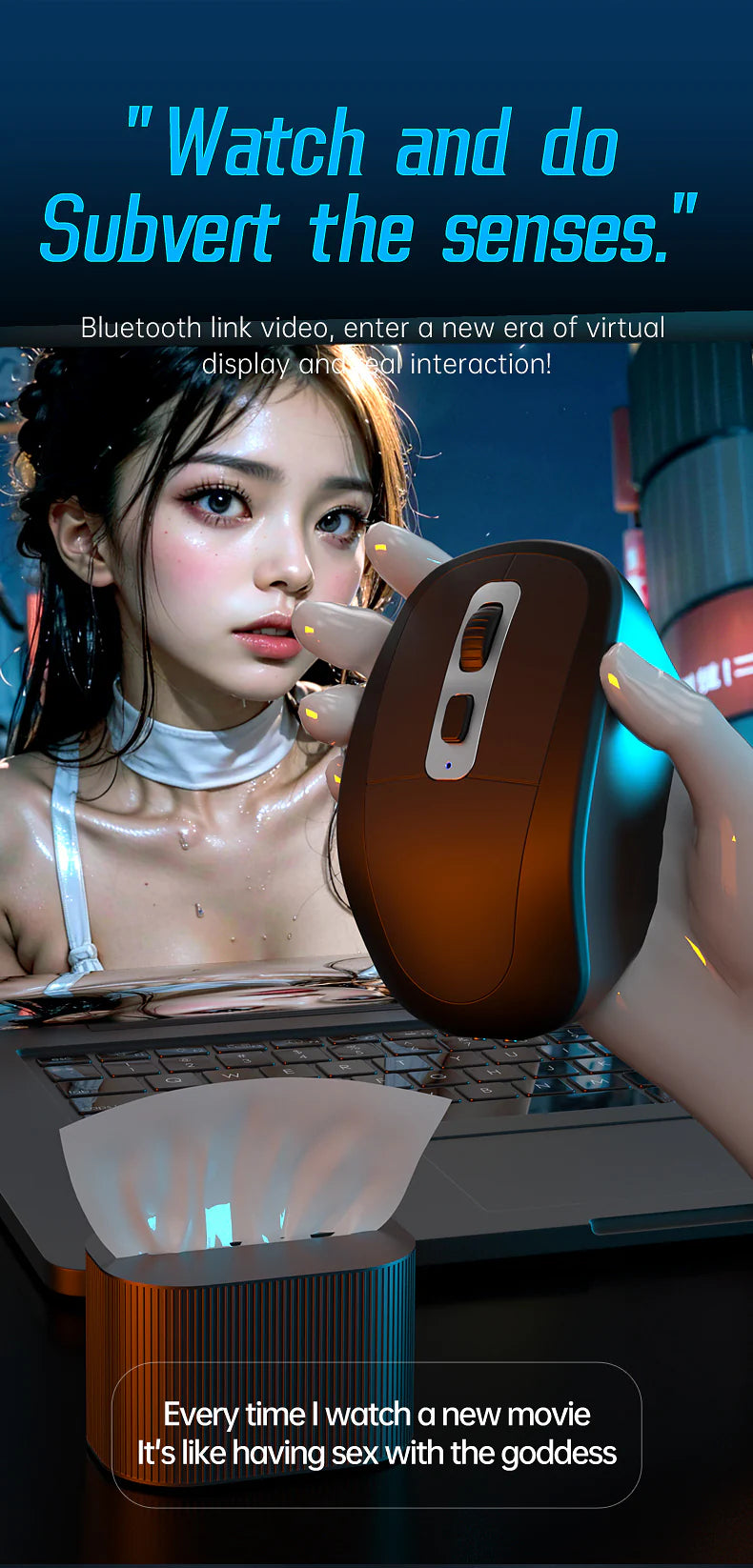 Mouse Shaped Wearable Penis Vibrator