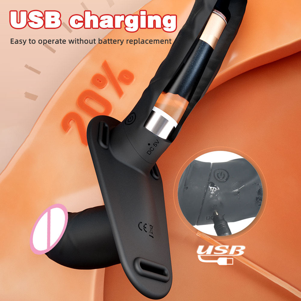 Double End Lesiban Strap On Dildos - Realistic Black Dildo Couple Sex Toy