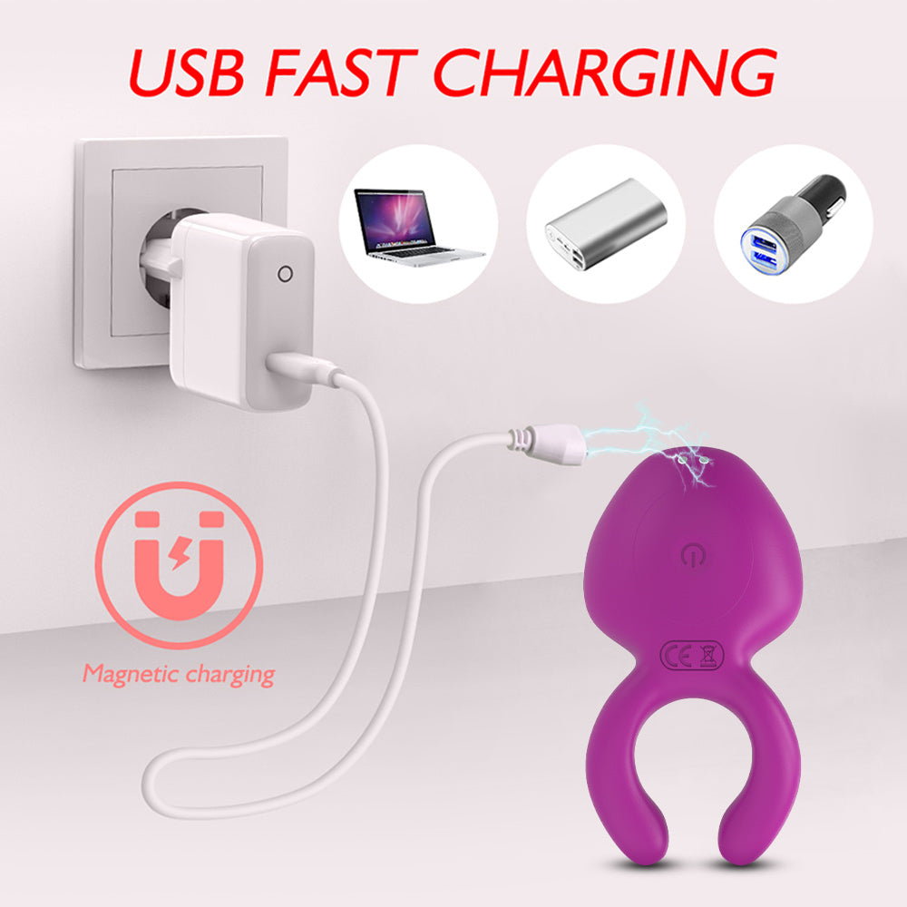 Clit Nipple Clamps Anal Plug - Remote Control Vibrating Panties Cock Ring Extra Quiet Sex Toy