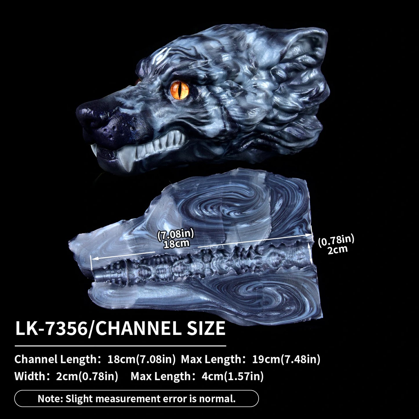 Shadow Wolf Liquid Silicone Masturbator