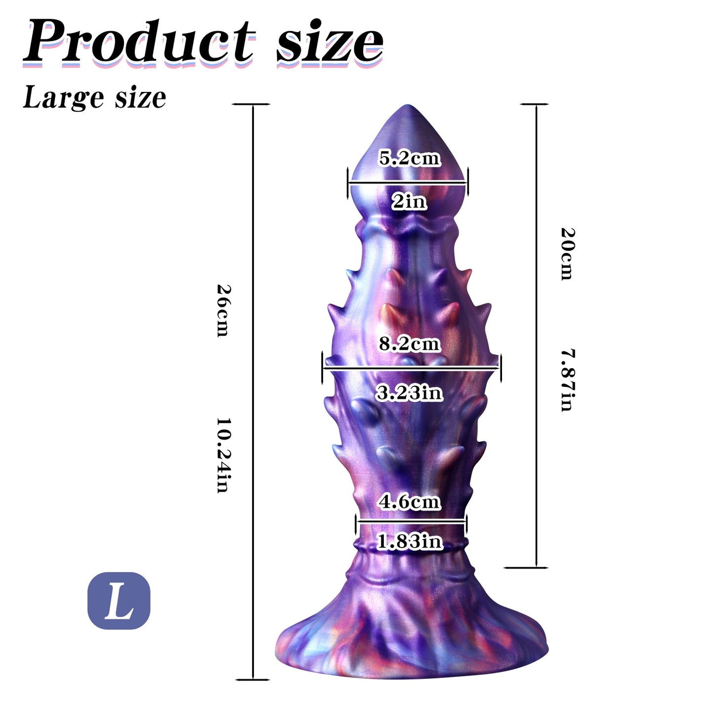 10 Inch Big Spiked Dildo Butt Plug