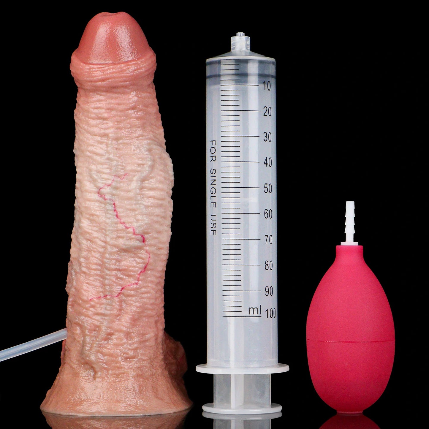 Squirting Realistic Dildo with Ejaculation System & Suction Base