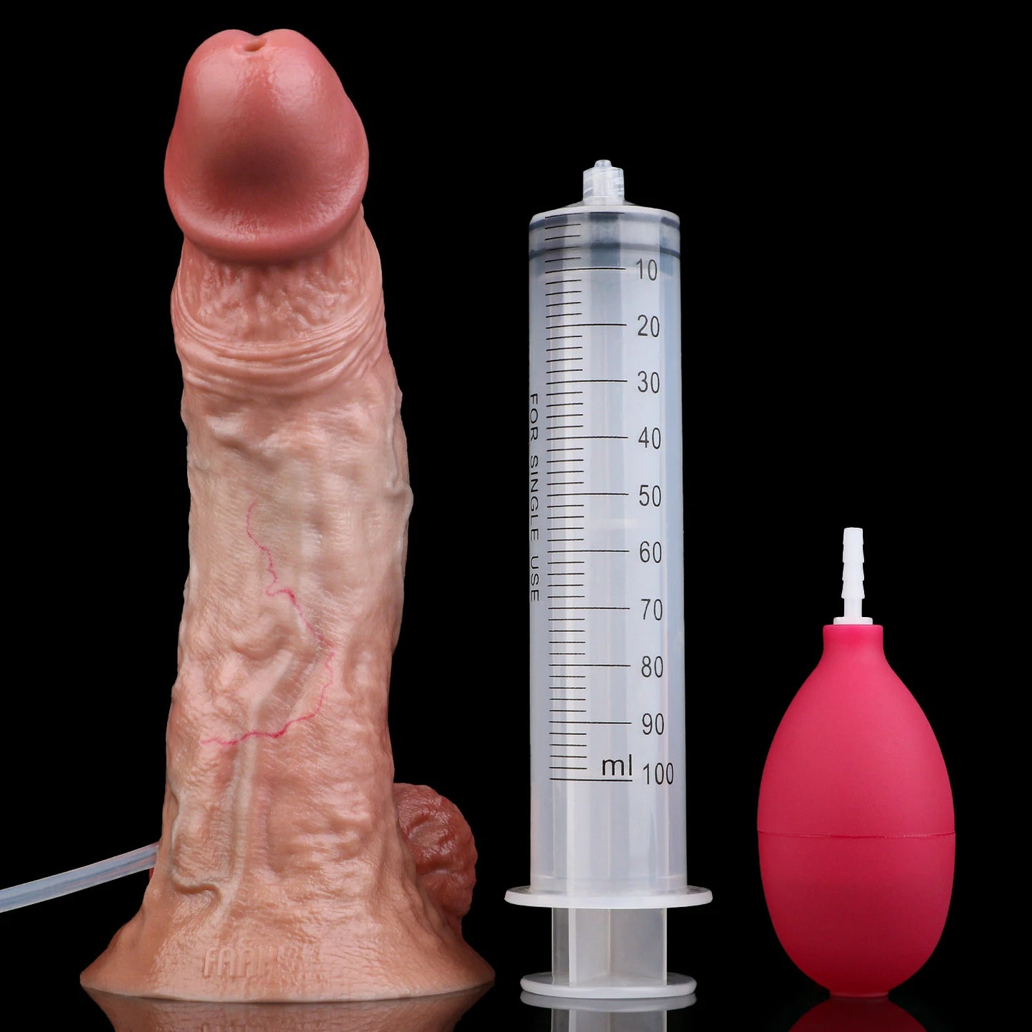Squirting Realistic Dildo with Ejaculation System & Suction Base