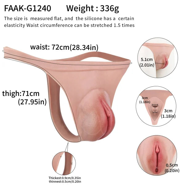 Realistic Fat Vulva Wearable Pussy