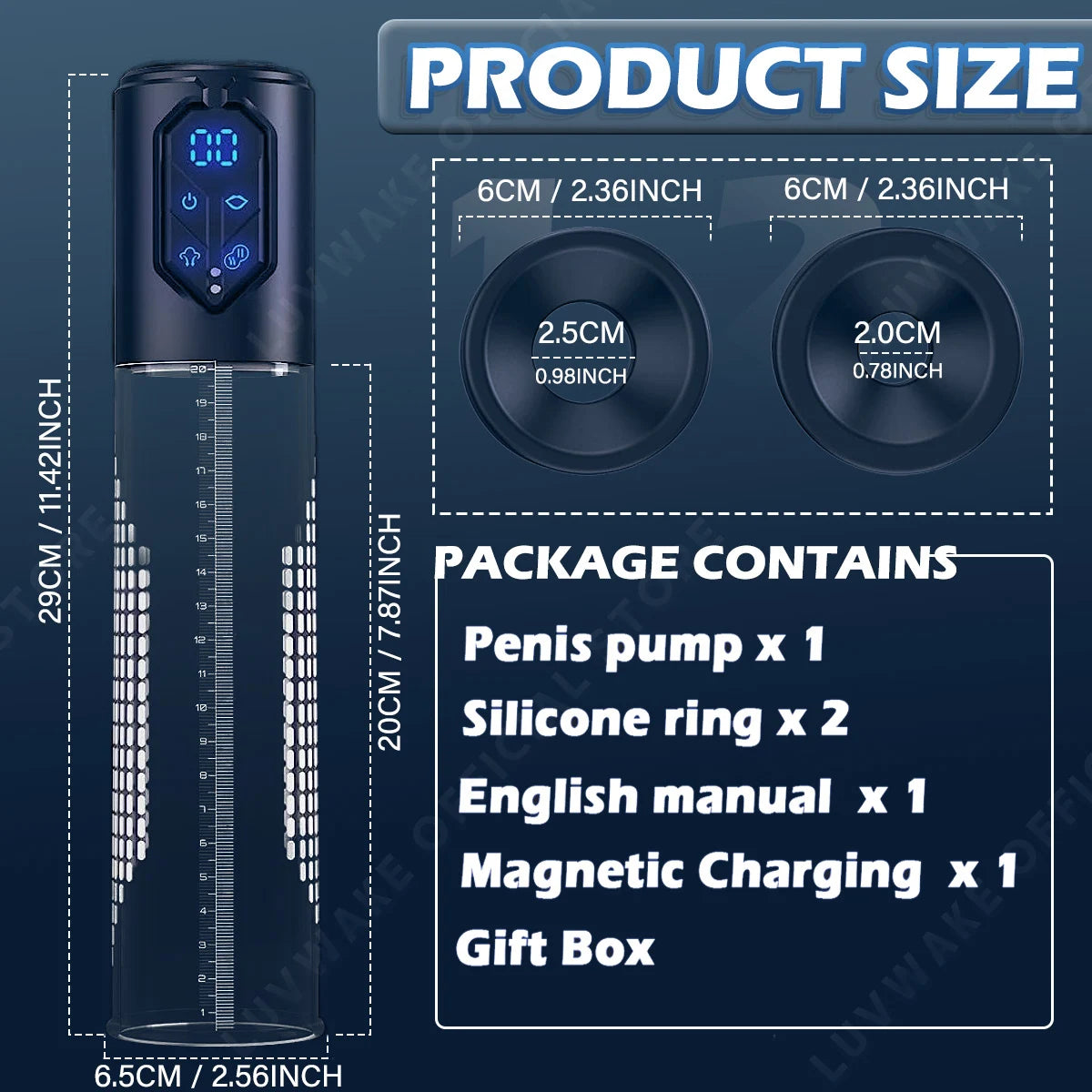 Vac-U-Tech Electric Penis Enlargement Vacuum Pump