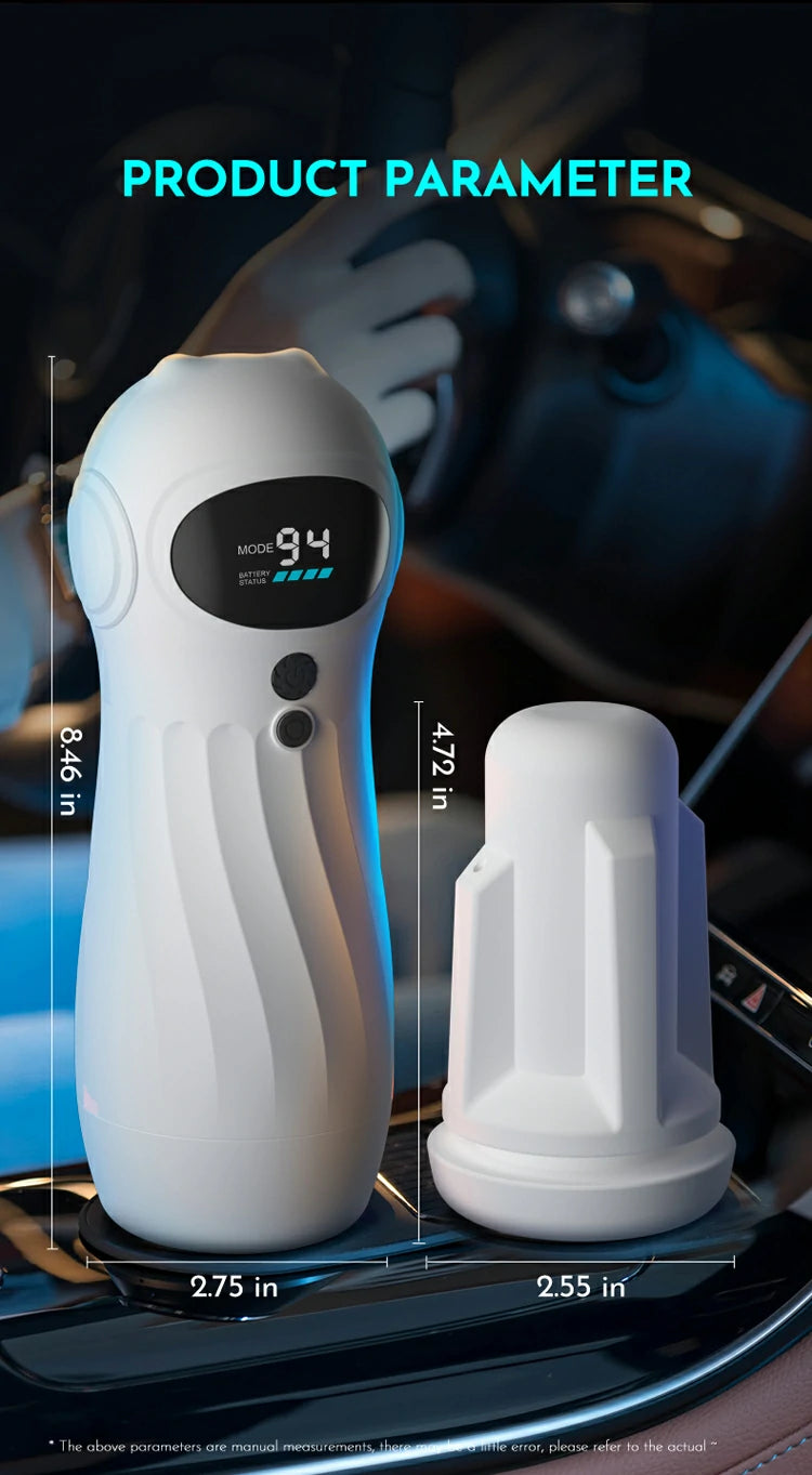 MeowLink Remote Suction Vibrating Masturbator