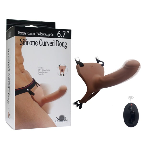 Classic Hollow Vibrating Dildo With Strap On