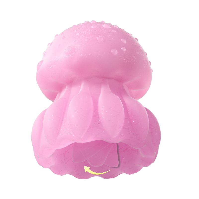 Luminous Jellyfish 360°rotating Tongue Licking G-spot Clitoral Stimulation Vibrator