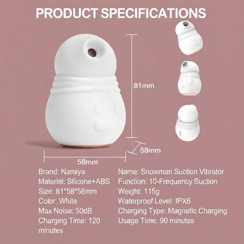 Namiya Snowman Clitoral & Nipple Suction device