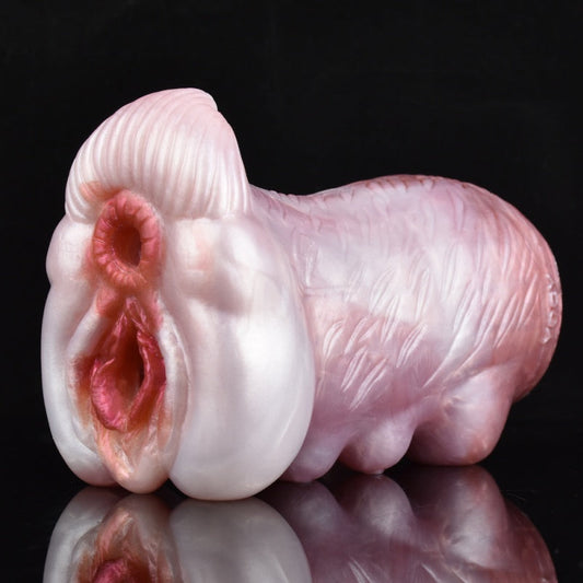 Pink Demonic Cow Pussy – Wild-Grip Silicone Pocket Masturbator Sex Toys for Men