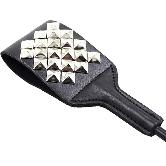 BDSM Leather Spiked Paddle with Studs