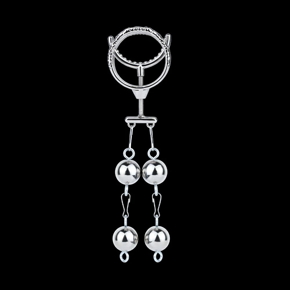 Steel Fang – Adjustable Double-Ring Penis Restraint Trainer