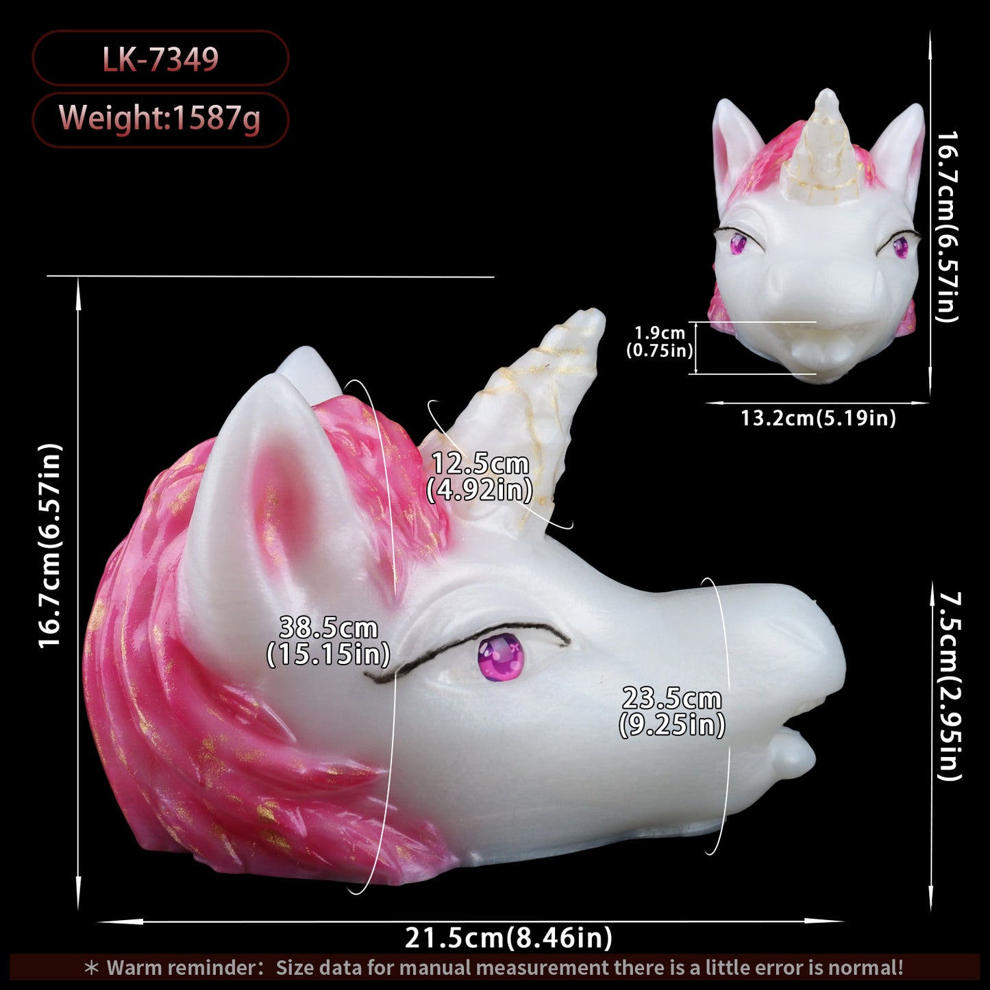 Pink Star Unicorn Fantasy Monster Girl Stroker