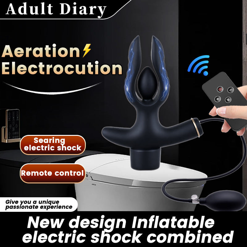 Inflatable Anal Plug with Electric Shock & Remote Control