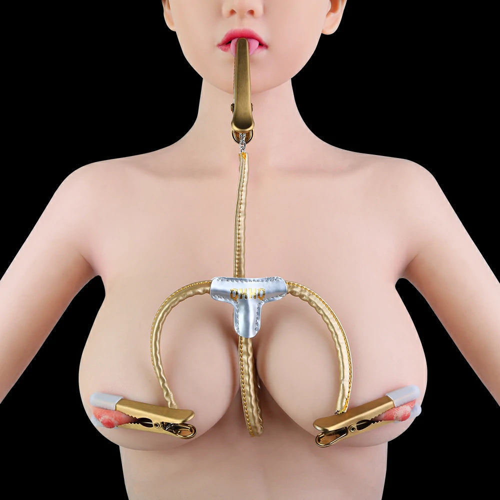QKKQ E-Stim Controller Nipple & Tongue Clamps Kit