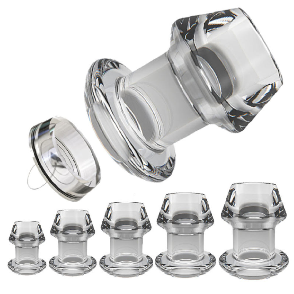 Poop Plugss Clear Hollow Butt Plug Medical Grade Silicone – anesidora
