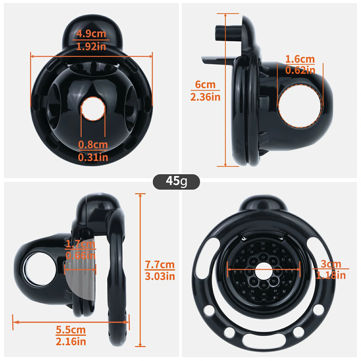 Lingxi – Wearable Chastity Cage with Bullet Vibe Option