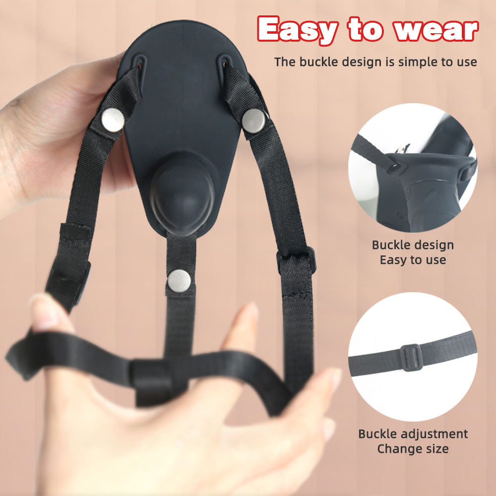 Double End Lesiban Strap On Dildos - Realistic Black Dildo Couple Sex Toy