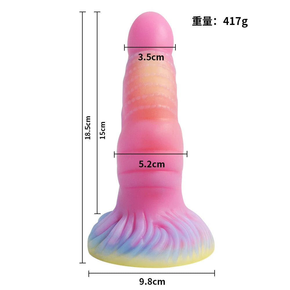 Glow in the Dark Moon Fantasy Unicorn Dildo