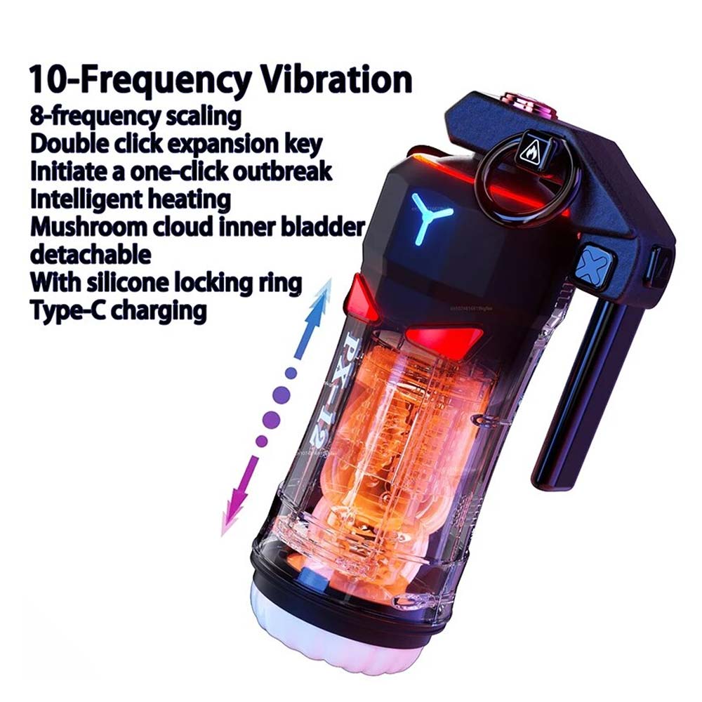 Grenade Male Masturbator Transparent Visual Simulation Vagina