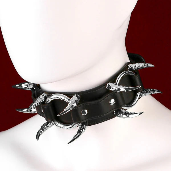 BDSM Wing Spiked Bondage Collar