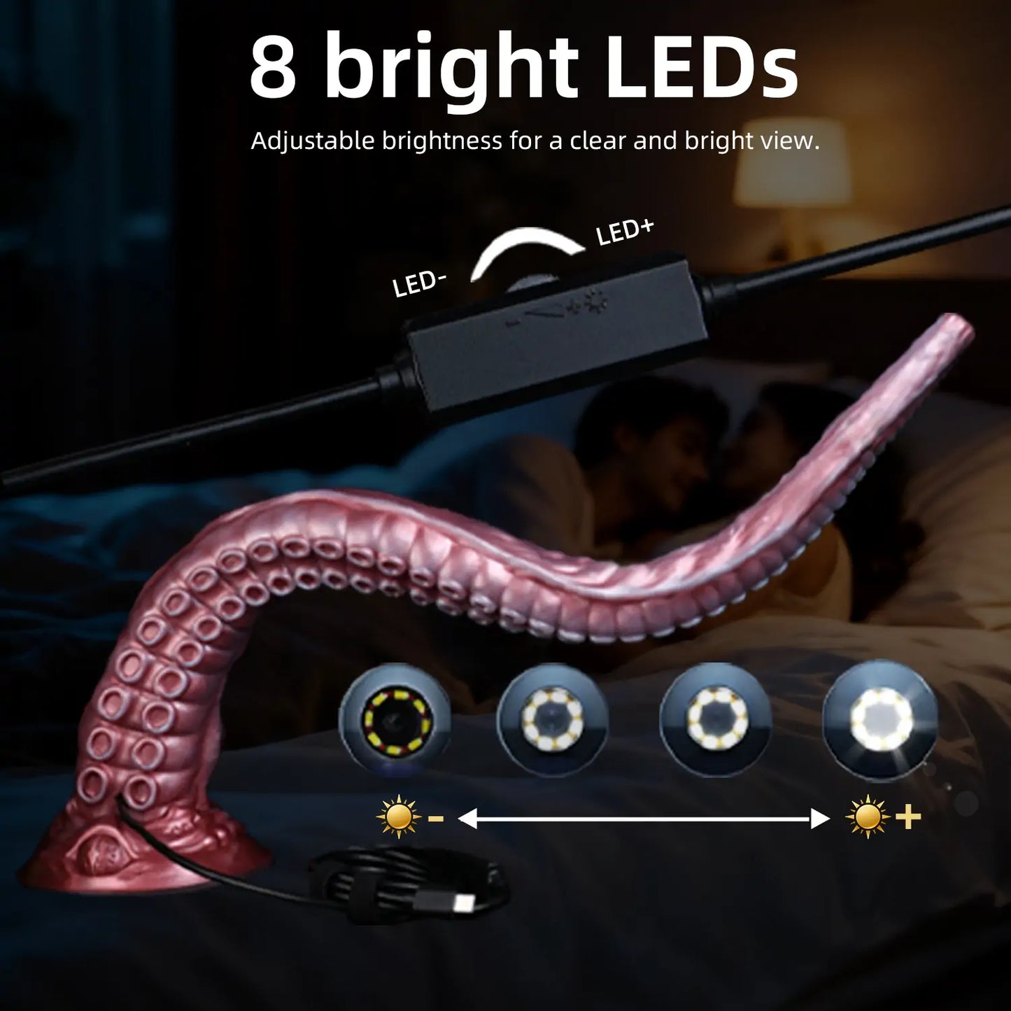2026 Endoscope Smart Octopus Dildo 21 Inches