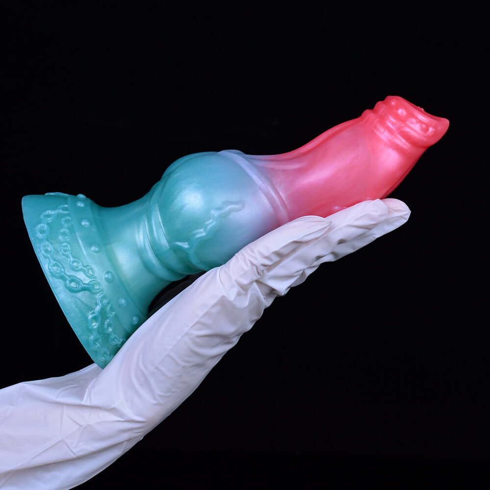 🐶 7.91-Inch Berg - Curved Fantasy Dog with Huge Knot