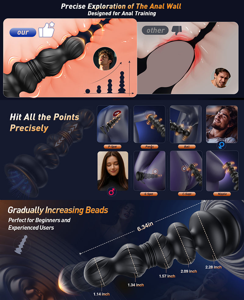 App-Controlled Telescopic Thrusting Anal Plug (3rd Generation)