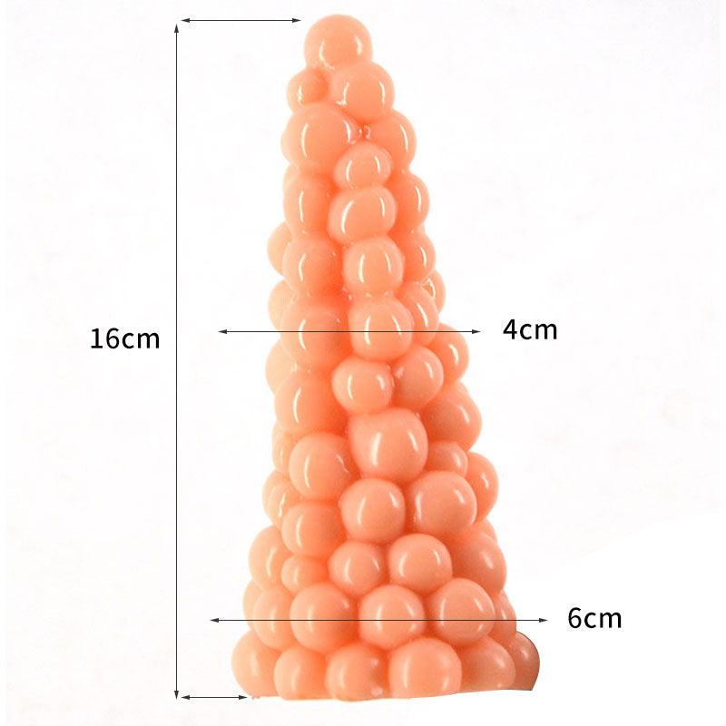 Realistic Grape Cluster Butt Plug and Dual-Use Dildo