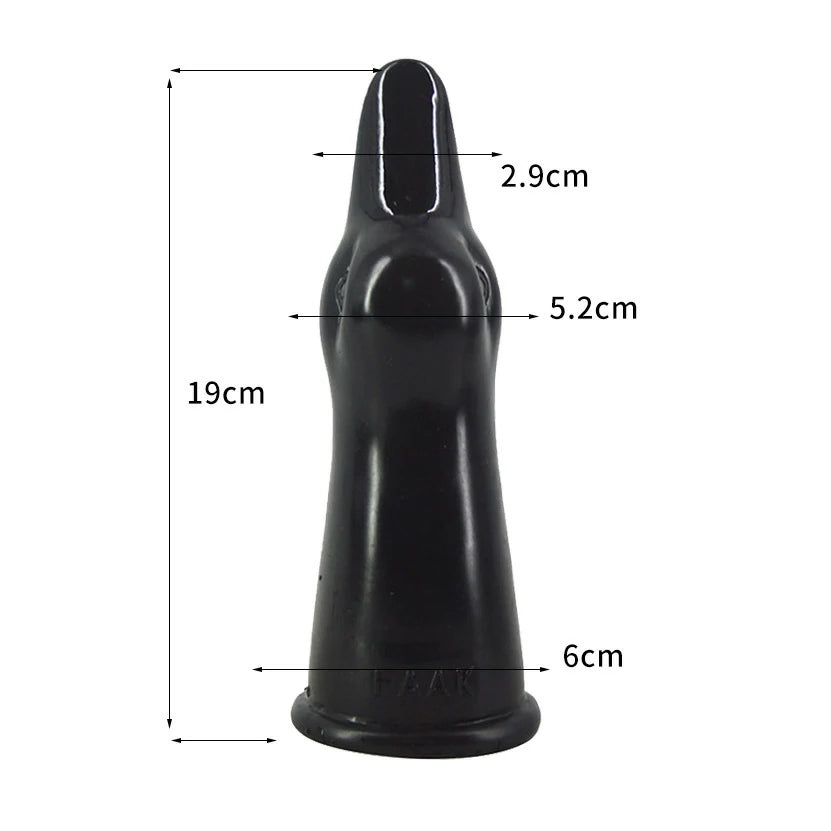 FAAK  19cm Duckbill Anal Plug & Realistic Dildo