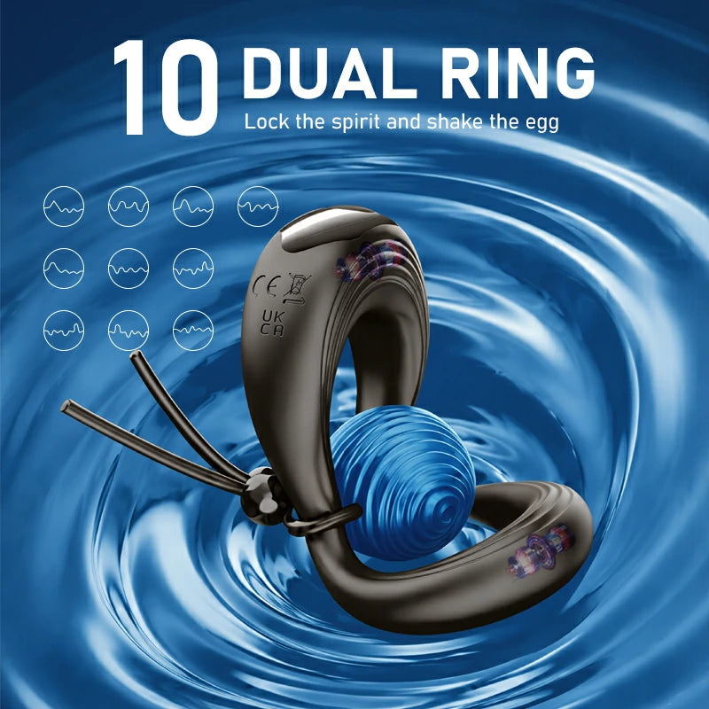 Ergonomic Couples Vibrating Cock Ring for Wearable Stimulation