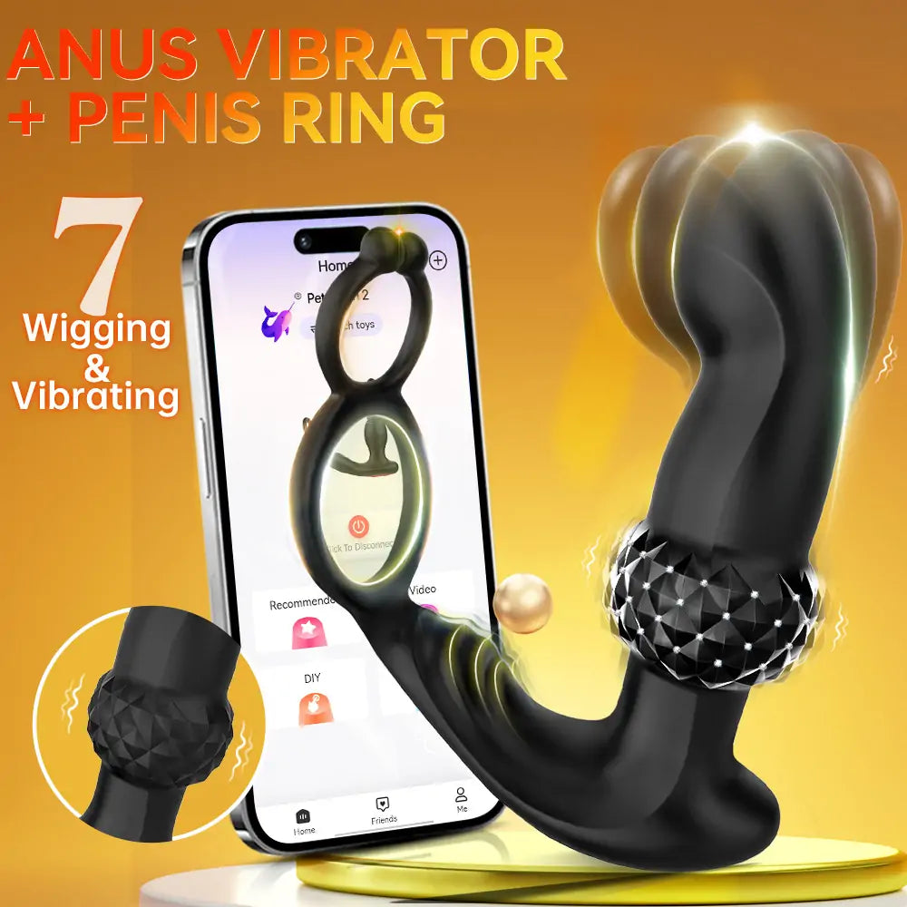 3-in-1 Prostate & Cock Ring Vibrator anesidora 3-in-1 Prostate & Cock Ring Vibrator anesidora