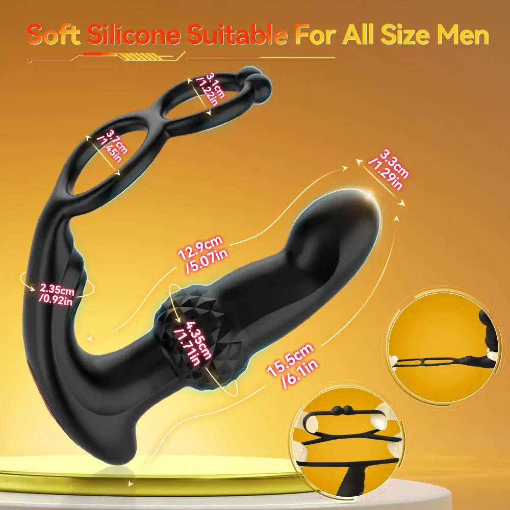 3-in-1 Prostate & Cock Ring Vibrator