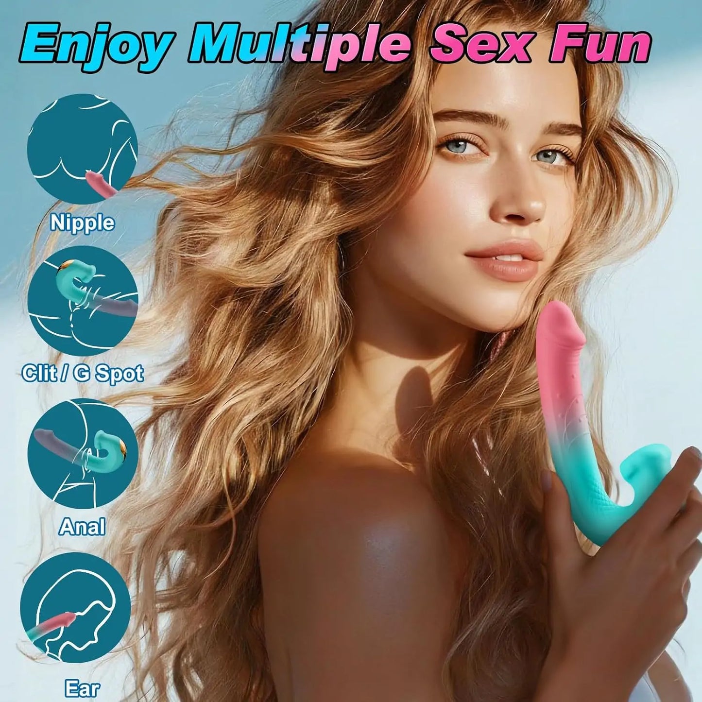 3-in-1 Rotating Suction G-Spot Vibrator