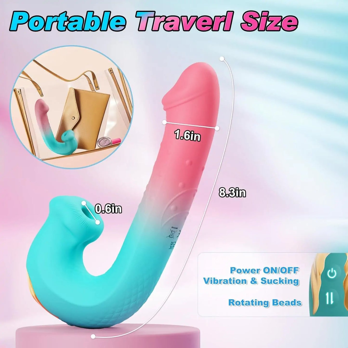 3-in-1 Rotating Suction G-Spot Vibrator