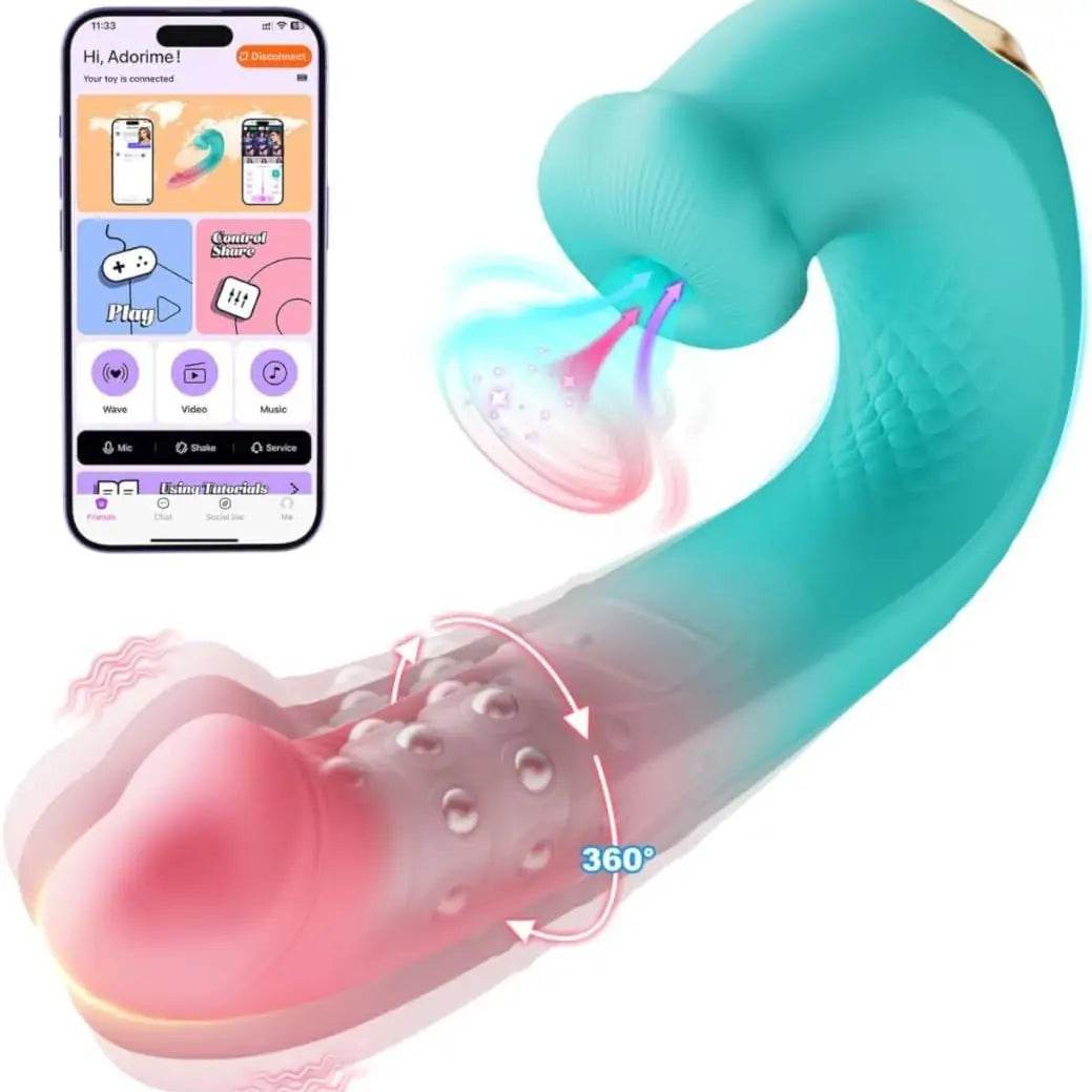 3-in-1 Rotating Suction G-Spot Vibrator