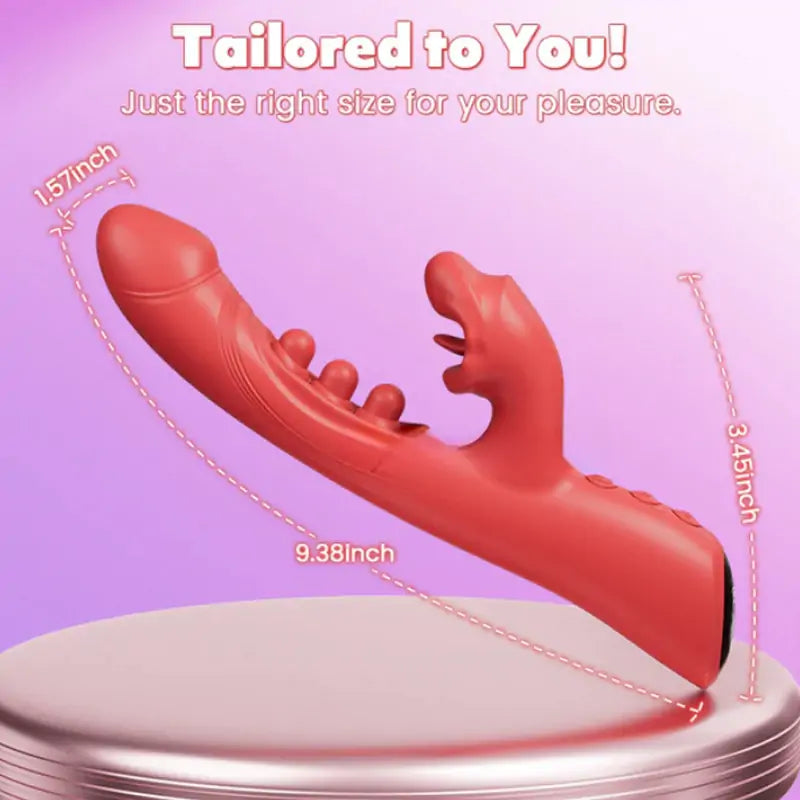 3-in-1 Tongue Licking & Tap G-Spot Vibrator
