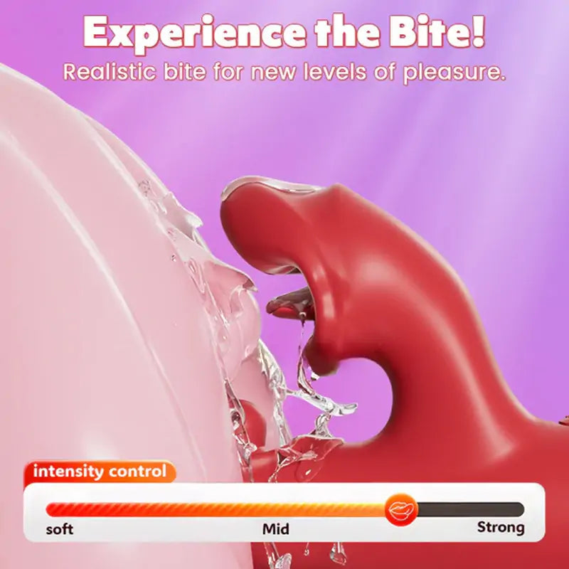 3-in-1 Tongue Licking & Tap G-Spot Vibrator