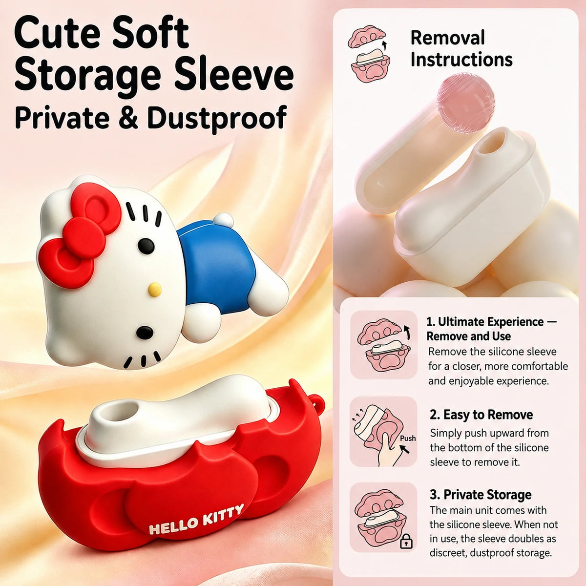 Red Bow Kitty App Suction Egg