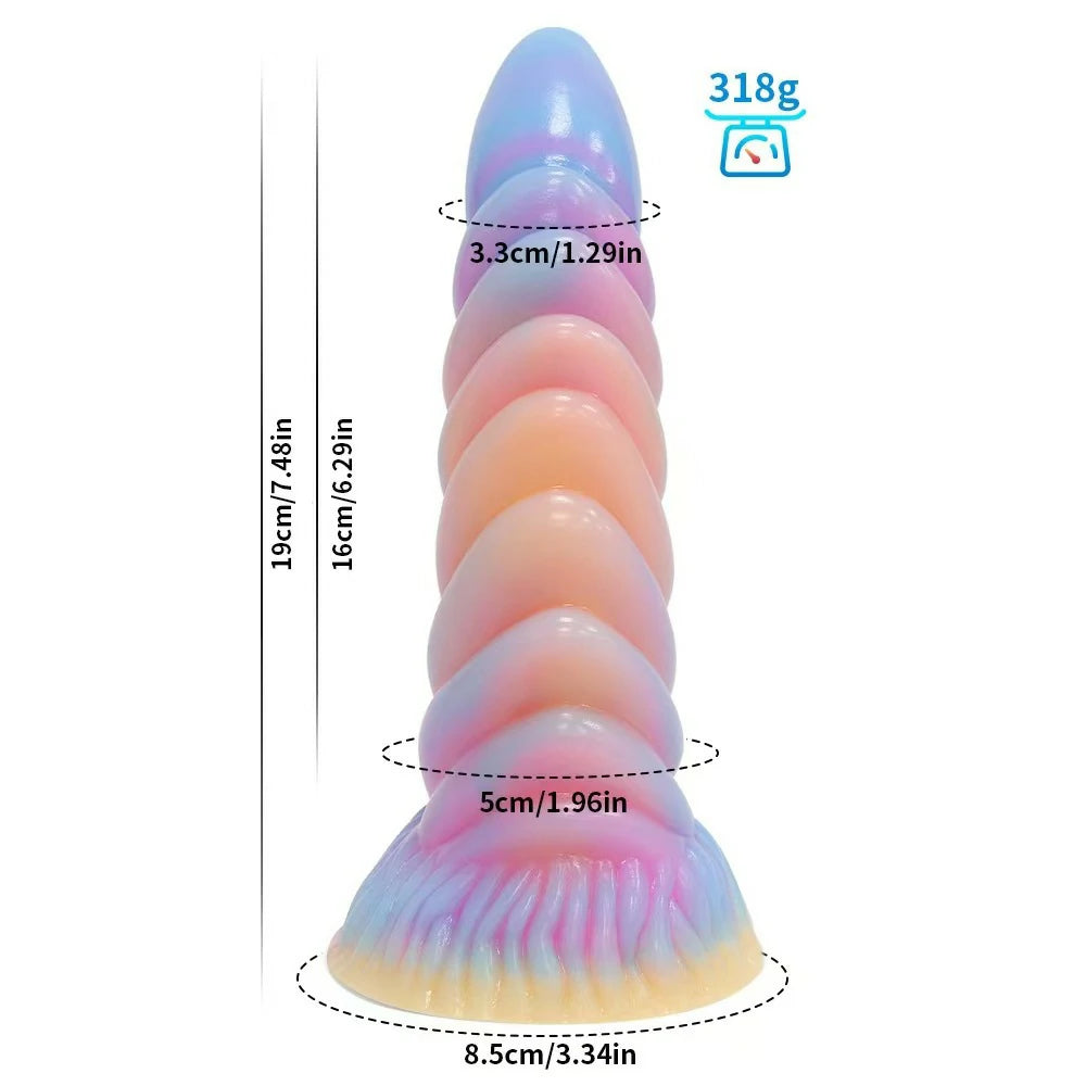 Glow in the Dark Moon Fantasy Unicorn Dildo